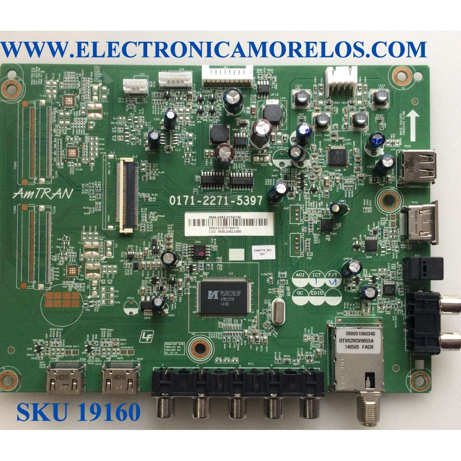 MAIN / JVC 3648-0062-0150 / 0171-2271-5397 / 3648-0062-0395 / E153302 / PANEL LSC480HN03-S01 / MODELO EM48FTR